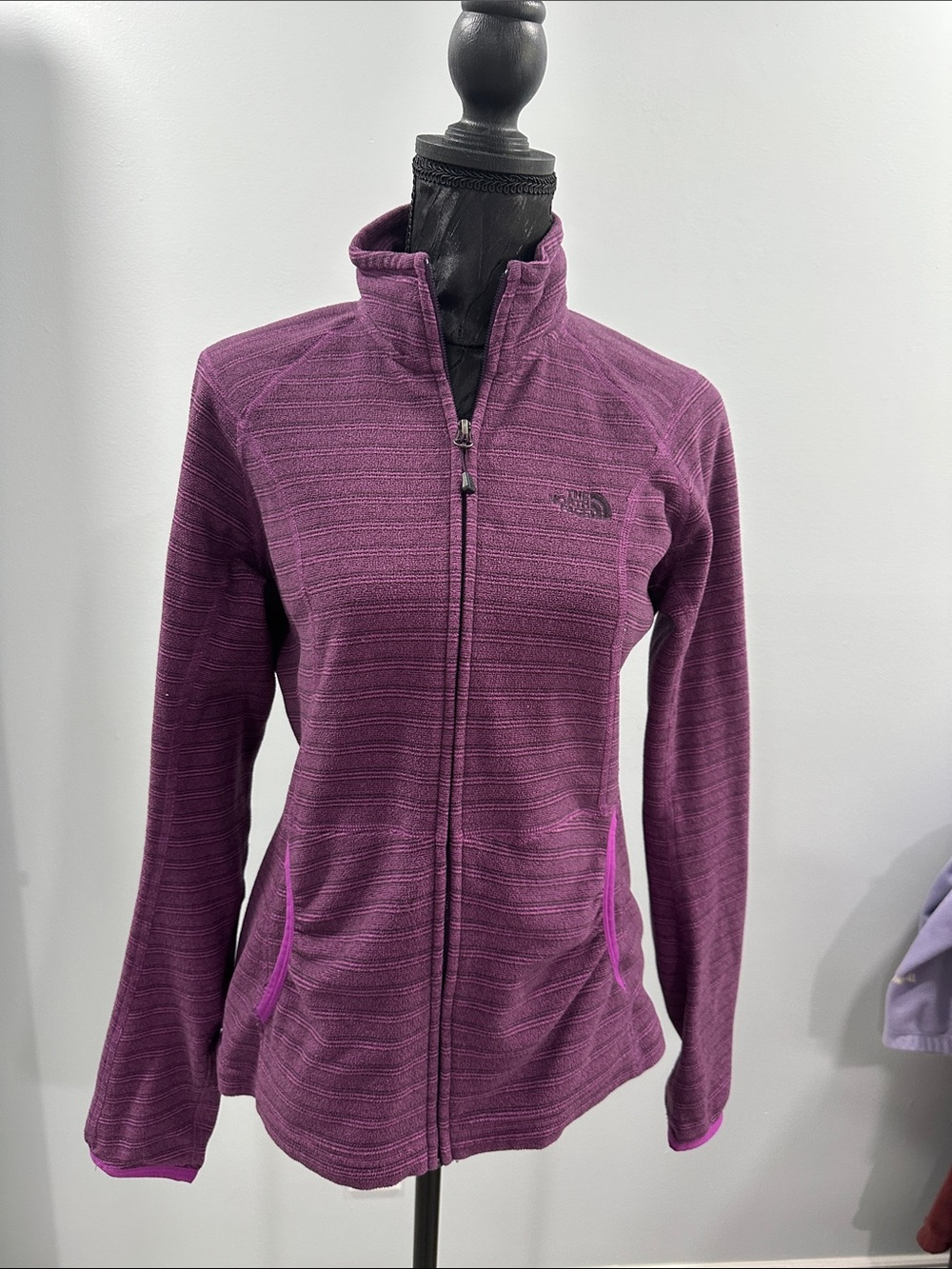 The North Face Women's Purple Full-Zip Fleece Jacket